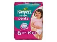  Pampers Active Girl Extra Large 16+  19 