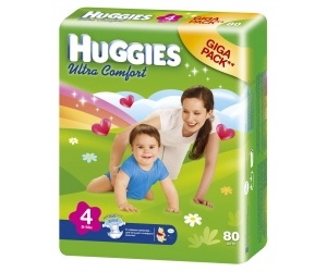  Huggies Ultra Comfort   8-14 . 80 .