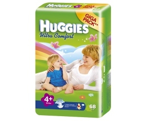  Huggies Ultra Comfort Giga 10-16  68 