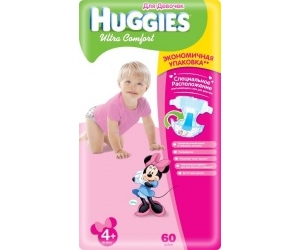  Huggies Ultra Comfort   Mega 10-16  60 