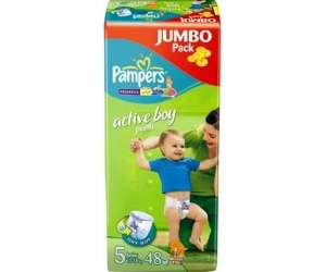  Pampers Active Boy Junior 12-18  48 