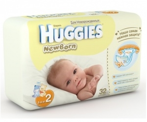  Huggies Newborn 3-6  32 