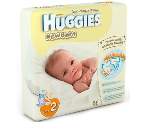  Huggies Newborn Mega 3-6  88 