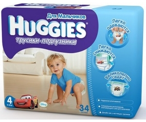  Huggies 4   Jumbo 9-14  34 