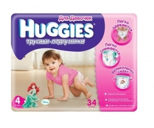  Huggies 4   Jumbo 9-14  34 