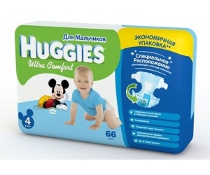  Huggies Ultra Comfort    Mega 8-14  66 