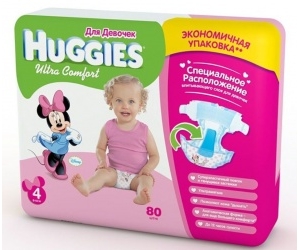  Huggies Ultra Comfort    Giga 8-14  80 