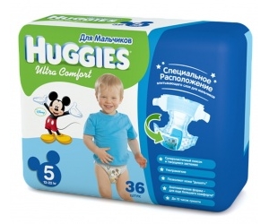  Huggies Ultra Comfort   Jumbo 12-22  36 