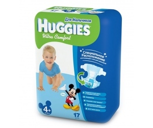  Huggies Ultra Comfort   10-16  17 