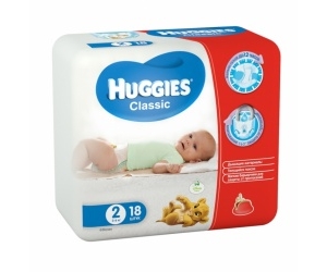  Huggies Classic 3-6  18 