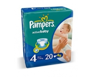  Pampers Active Baby Maxi 7-18  20 