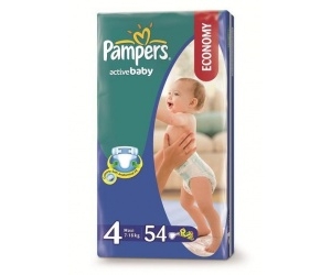  Pampers Active Baby Maxi 7-18  54 