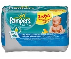   Pampers Baby fresh duo   2  64 