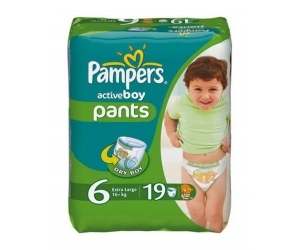  Pampers Active oy extra large 16+ 19 