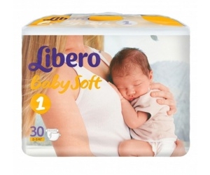  Libero Baby Soft Newborn 2-5  30 